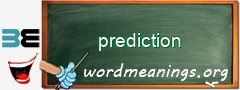 WordMeaning blackboard for prediction